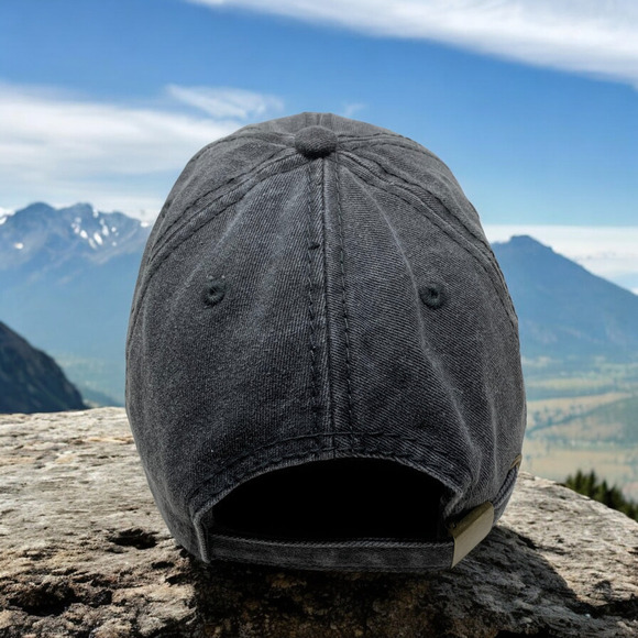 Enchanted Rock State National Area Texas Black Embroidered Strapback Hat Cap TX - Picture 3 of 5